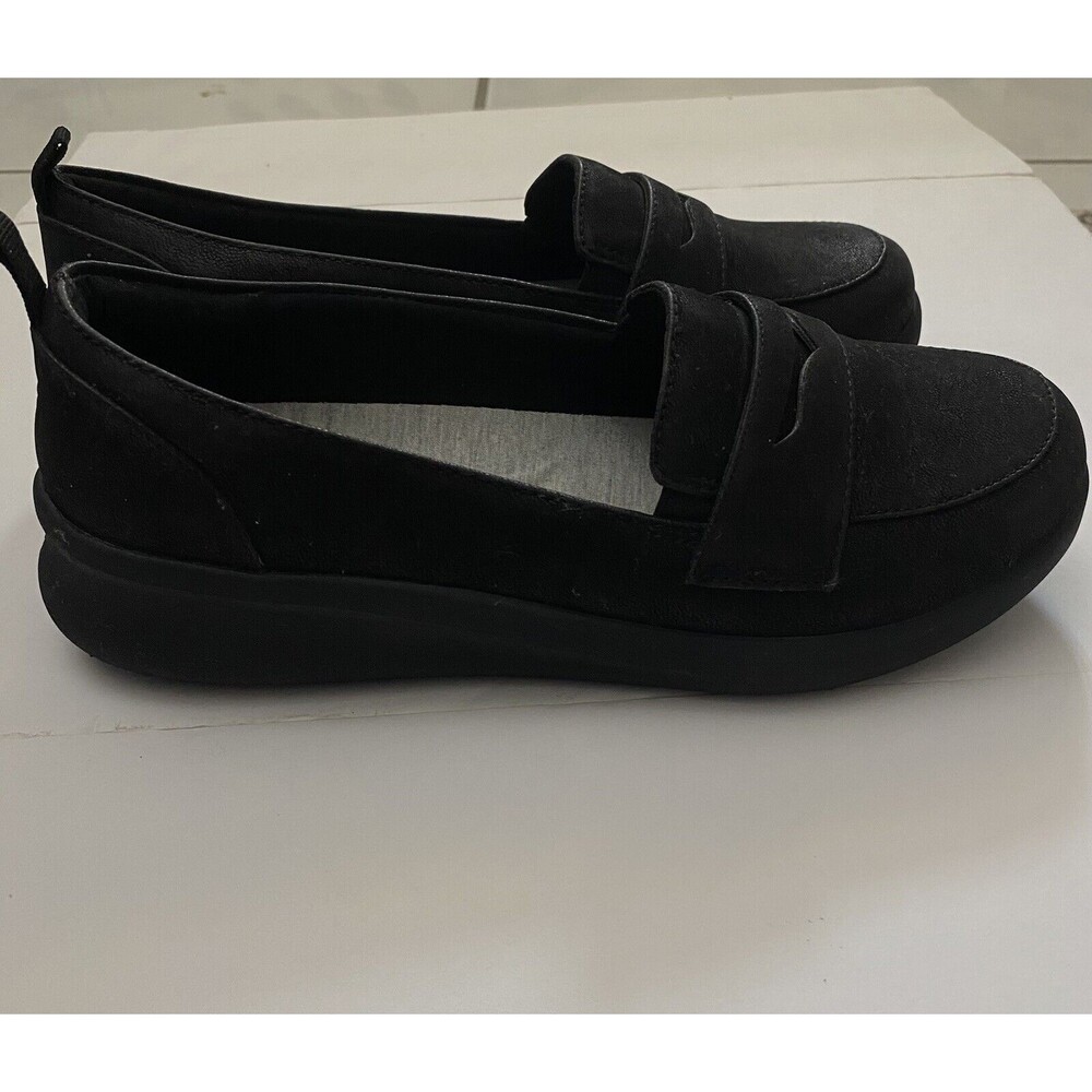 Clarks Cloud steppers Silliman 2.0 Hope Women's Penny Loafer Black US Size 7.5